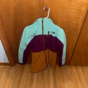 The North Face Teal and Purple Jacket
